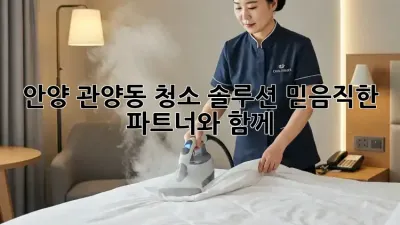 안양 관양동 청소 솔루션: 믿음직한 파트너와 함께✨